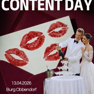 Bist du bereits ein/e ambitionierte/r Hochzeitsfotograf/in und möchtest außergewöhnliche, cineastische Hochzeitsbilder kreieren sowie dein Portfolio auf ein neues Level bringen? 🚁✨Dann ist unser Wedding Editorial Shooting im Burg Obbendorf genau das Richtige für dich.Wir arbeiten bewusst in kleinen Gruppen mit maximal 5 Fotograf:innen, damit jede Person genügend Zeit und Raum hat, eigene Perspektiven umzusetzen. So kannst du nicht nur hochwertige Portfolio-Bilder fotografieren, sondern auch Reels und kreative Inhalte für Social Media produzieren.💎 InvestitionFotograf/ Videograf/ content creator : 299 Euro (+ 19% Mwst)Fotograf-Branding: 50 Euro ( +19% Mwst)Wedding-Redner-Paket : 99 Euro (+ 19% Mwst)Planung/konzept @lin_photography_nrw @wanying_photography Hochzeitsplanerin @rosenthal_hochzeiten Deko @hochzeitsdeko_dekodiamant Florist @hochzeitsdeko_dekodiamant Makeup Artistin @leaeiselt.brautstyling Brautkleid @iay_iamyours Schmuck Brautmodel Konditor @issmichpatisserie Location @burgobbendorf Content creator Papeterie