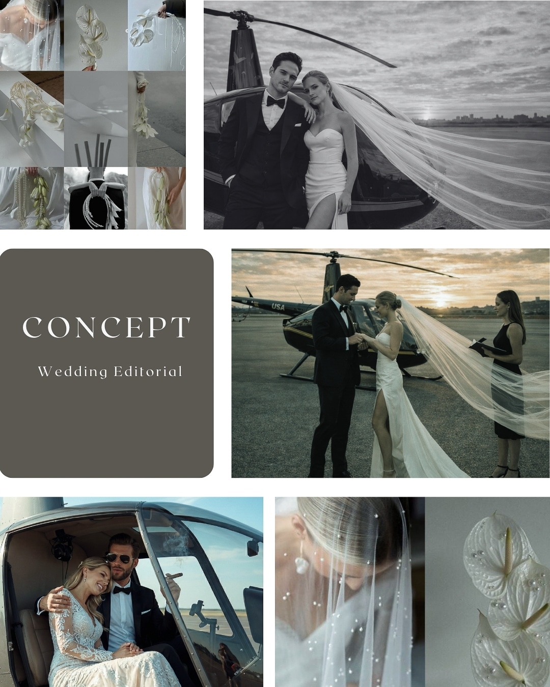 Wedding Editorial Helicopter Shooting Workshop